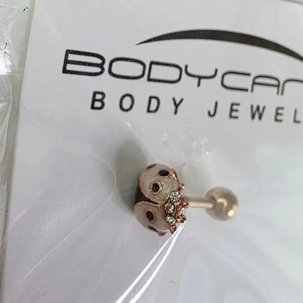 BodyCandy 16G Body Jewelry Lot Gold Silver Opal Cartilage FLower Ladybug Hoops